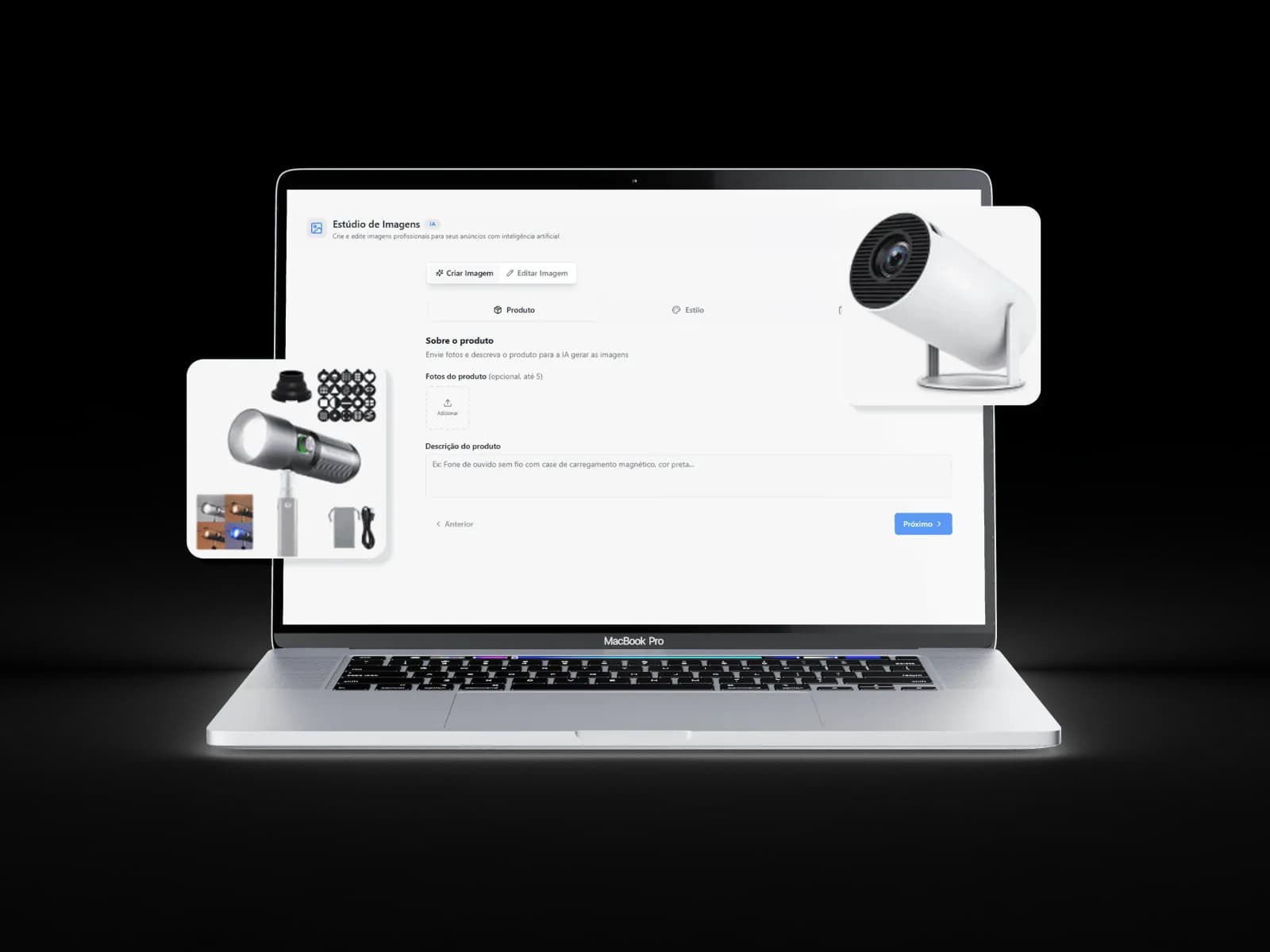 Cadastro e associação de produtos